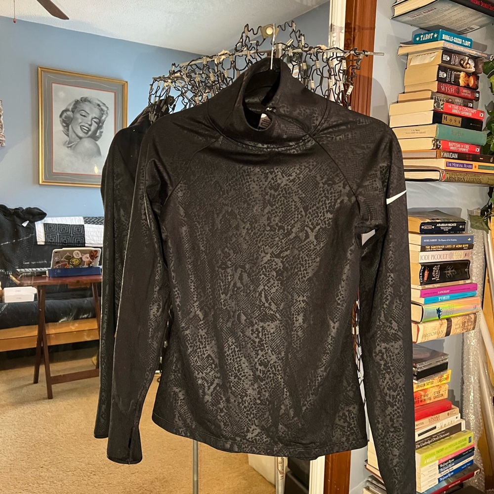 Nike Black Long Sleeve Dri-Fit Athletic Top